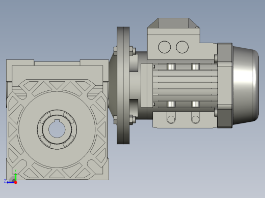 NMRV075蜗轮蜗杆减速机RV75-100-055kW-FA1右视缩略图