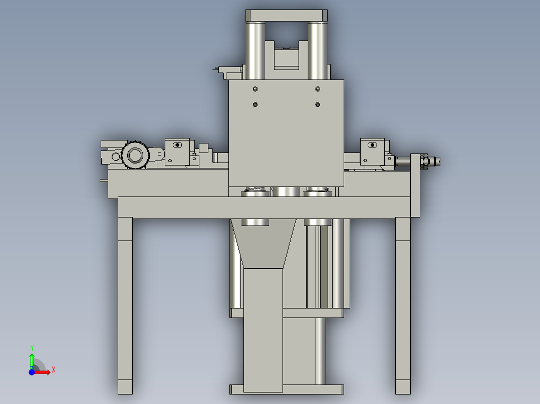 A端子切中CARRY折弯前视图