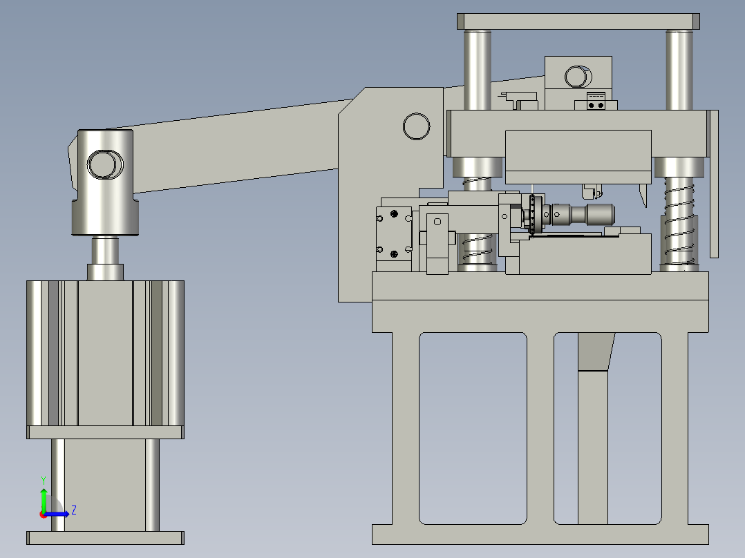 A端子切中CARRY折弯左视图