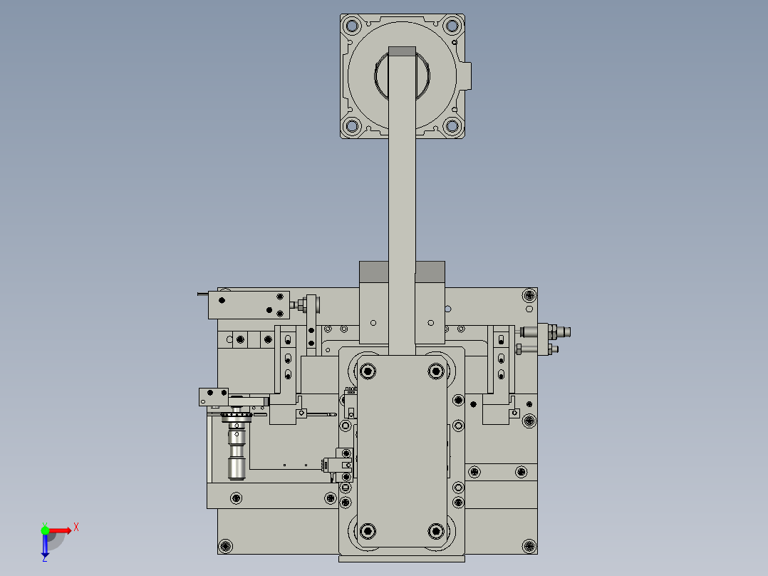 A端子切中CARRY折弯俯视图