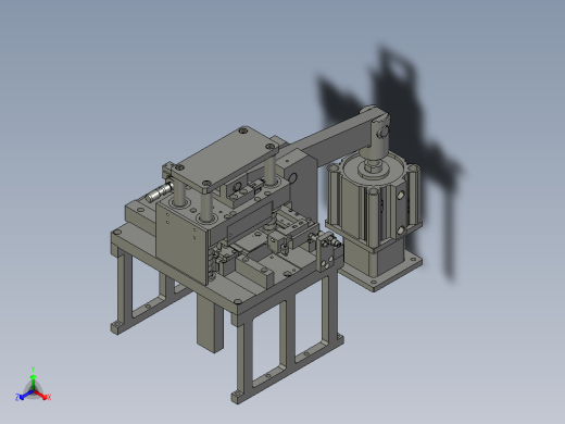A端子切中CARRY折弯正等轴测缩略图