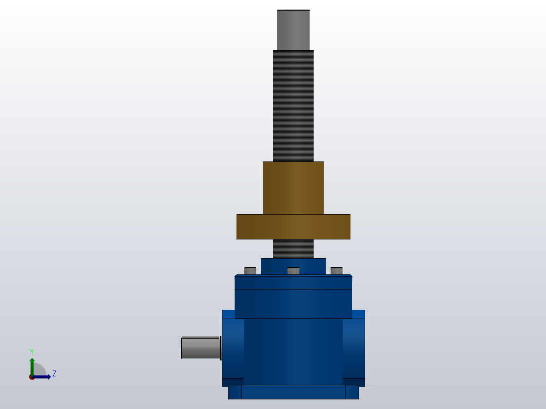 HK100T Ⅱ结构蜗轮丝杆升降机[HK100T-8-2-A-Ⅰ-300-X-B]左视图