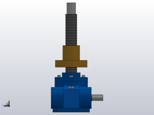 HK100T Ⅱ结构蜗轮丝杆升降机[HK100T-8-2-A-Ⅰ-300-X-B]右视缩略图
