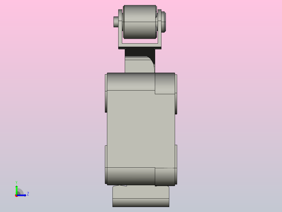 微动开关传感器TMV103-C左视图
