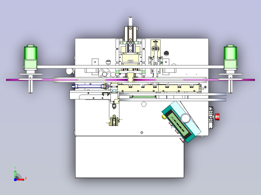 连接器连接口装配机设备3D图模型前视缩略图