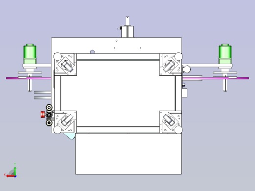 连接器连接口装配机设备3D图模型后视缩略图