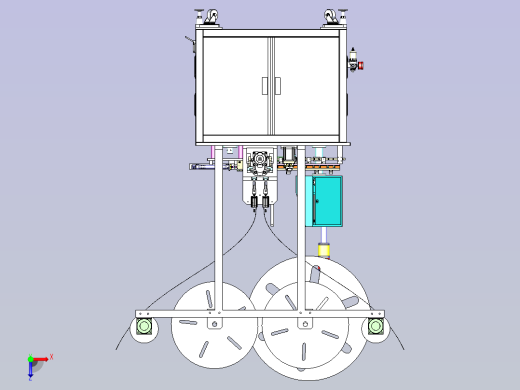 连接器连接口装配机设备3D图模型俯视缩略图