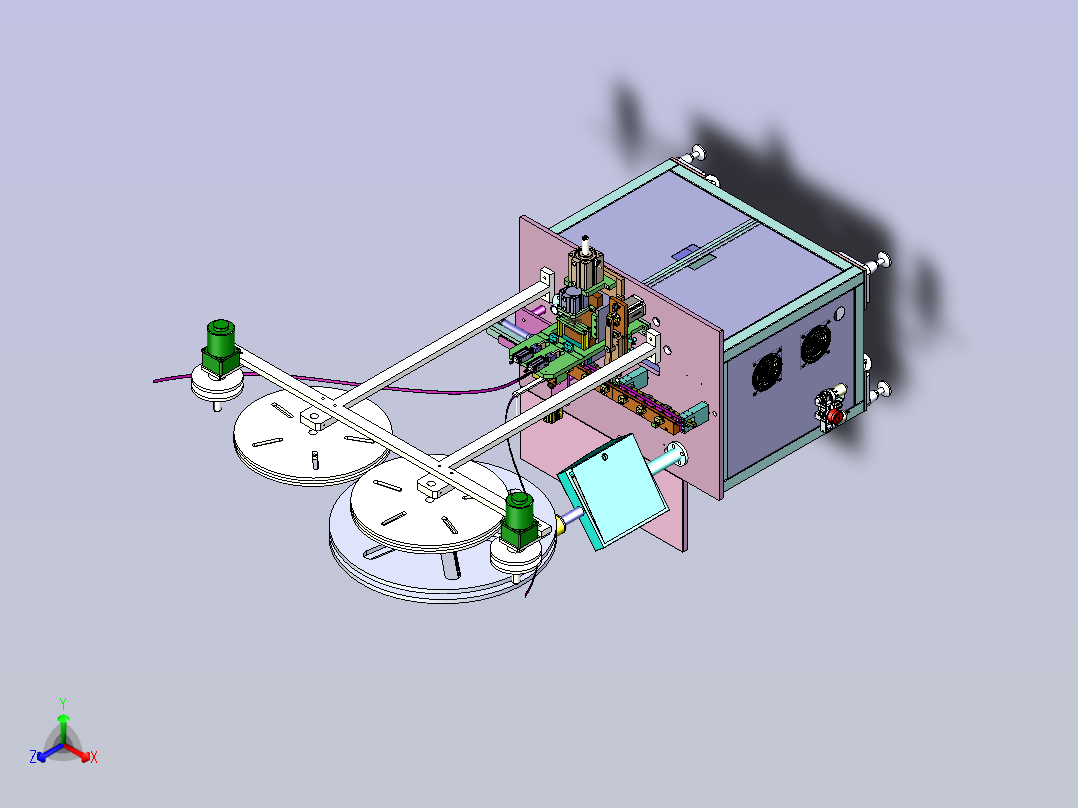 连接器连接口装配机设备3D图模型正等轴测图