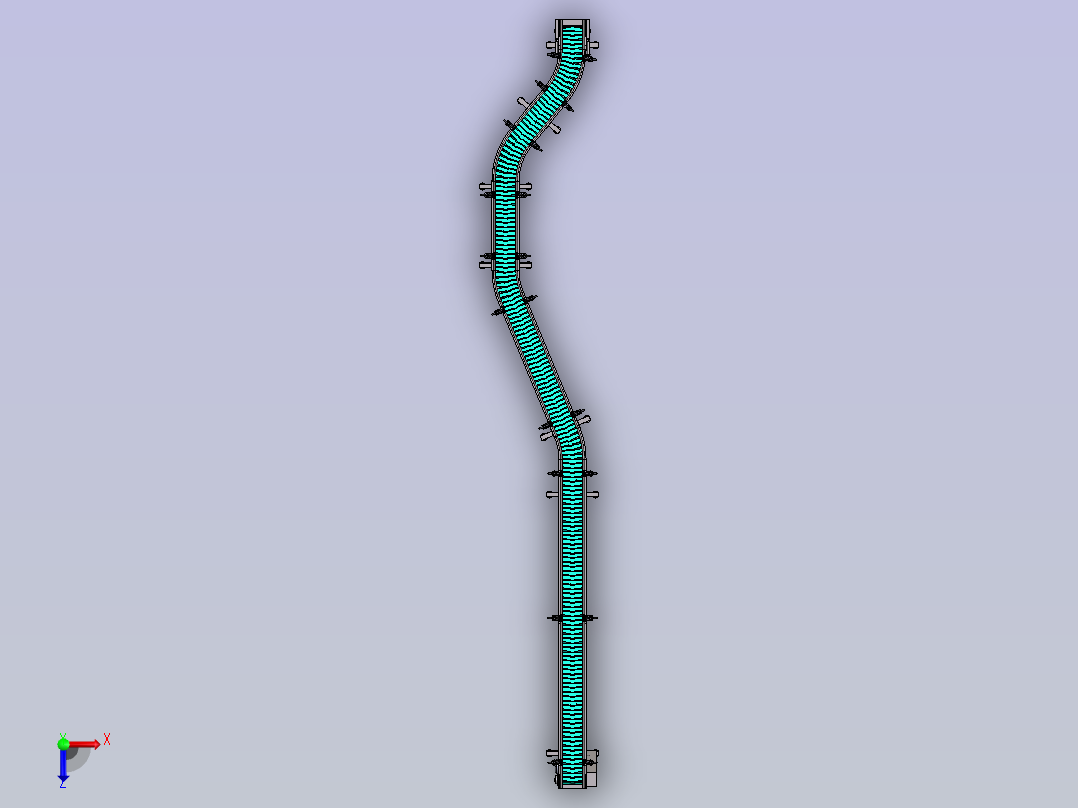 HJ03塑料链式输送机   step俯视图