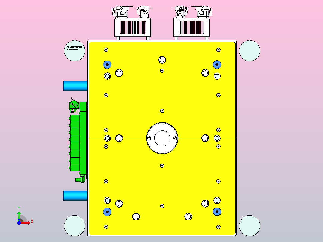 LED灯罩模具前视图