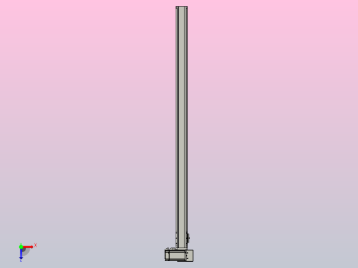 皮带直线轴半封闭可选导轨TPA-HNB-65S-90-L1200-RU-Y-P10-N3俯视缩略图