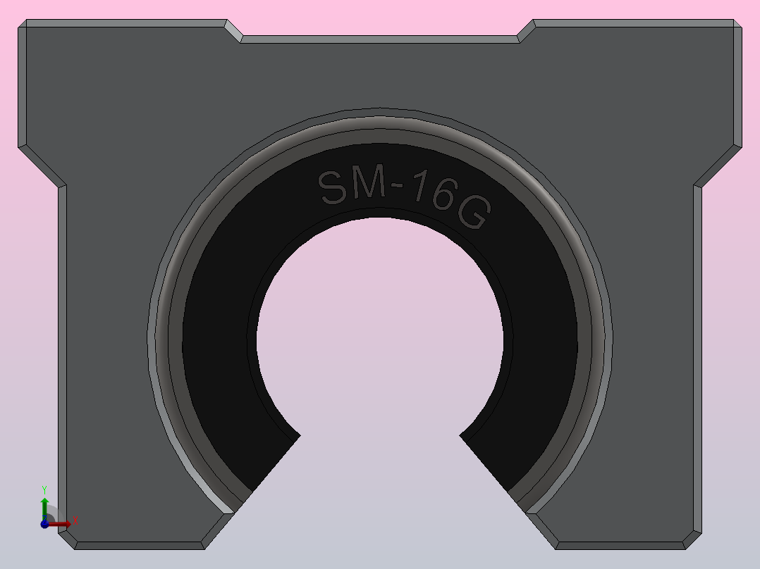 SM-16G 开放式直线轴承前视图