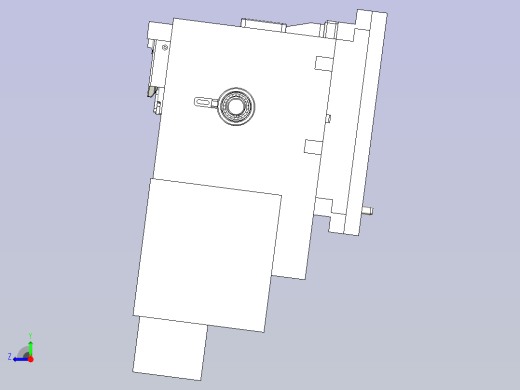 一款排气歧管液压夹具模型右视缩略图