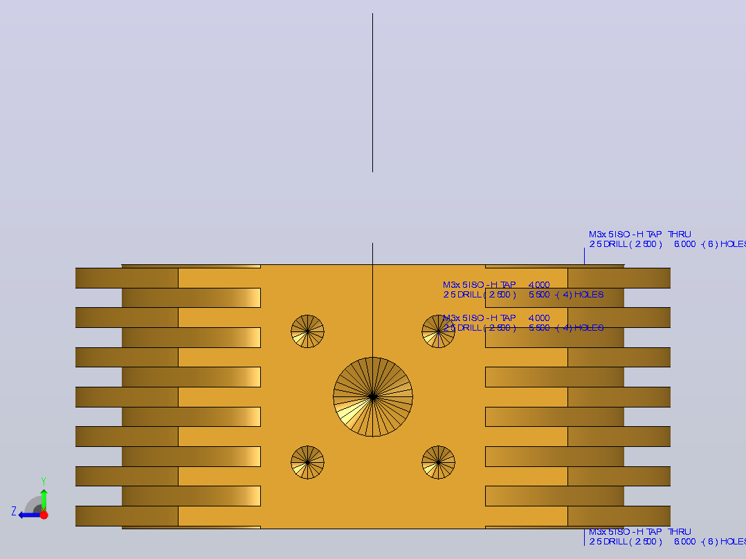 垂直斯特林引擎_ 3D CAD模型（CREO参数）右视图