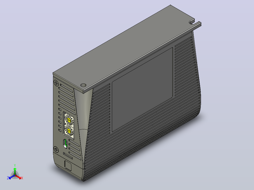 闭环步进电机与驱动器CL3-EC503_3D模型正等轴测图
