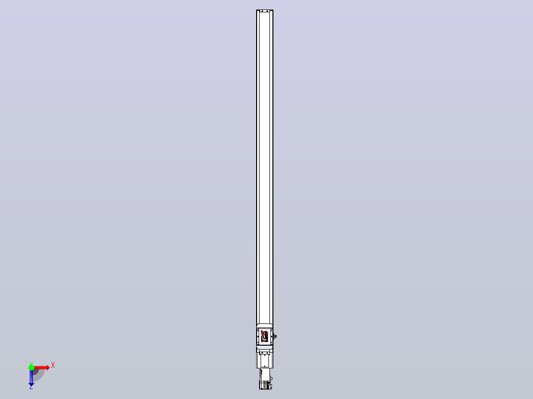 滚珠丝杠直线轴带导轨全封闭TPA-HCR-65S-1610C-L1200-M-Y-P10-N3俯视图