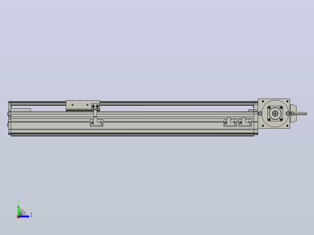 MT75BT半封闭皮带滑台[MT75BT.L80.300.LT.P40.C3]左视图