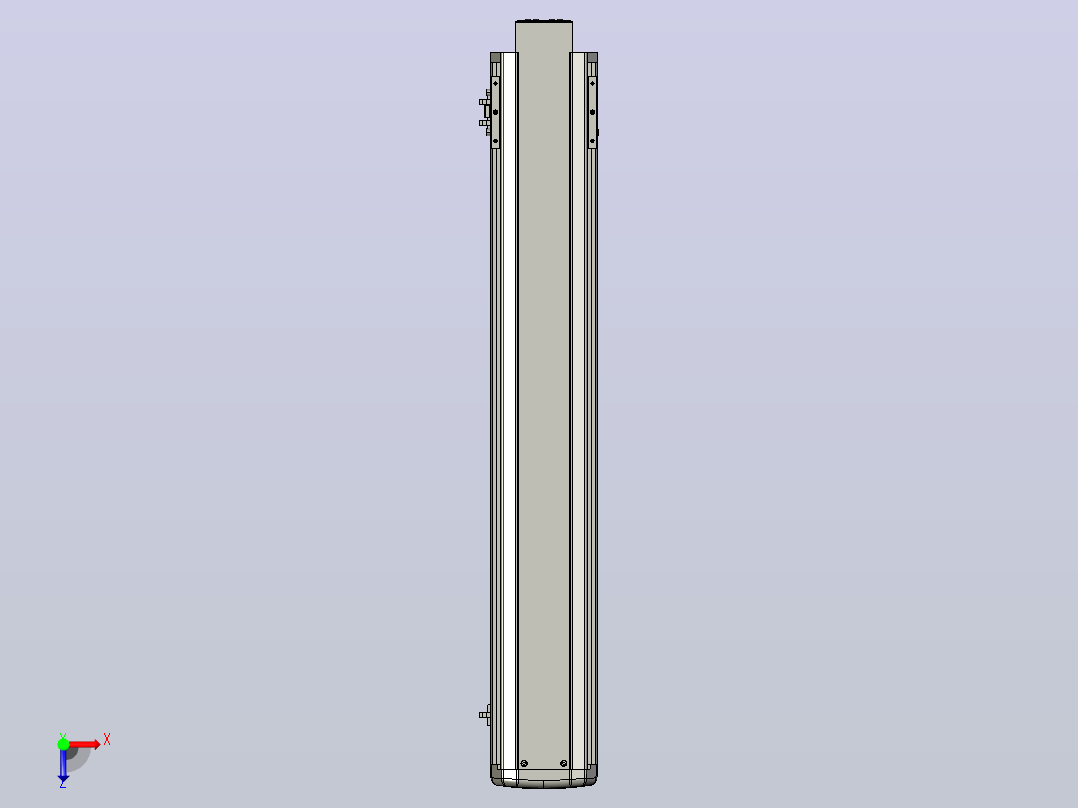 SYS13-750-BM-200W滚珠花健、支撑座、滚珠丝杠、交叉导轨、直线模组俯视图