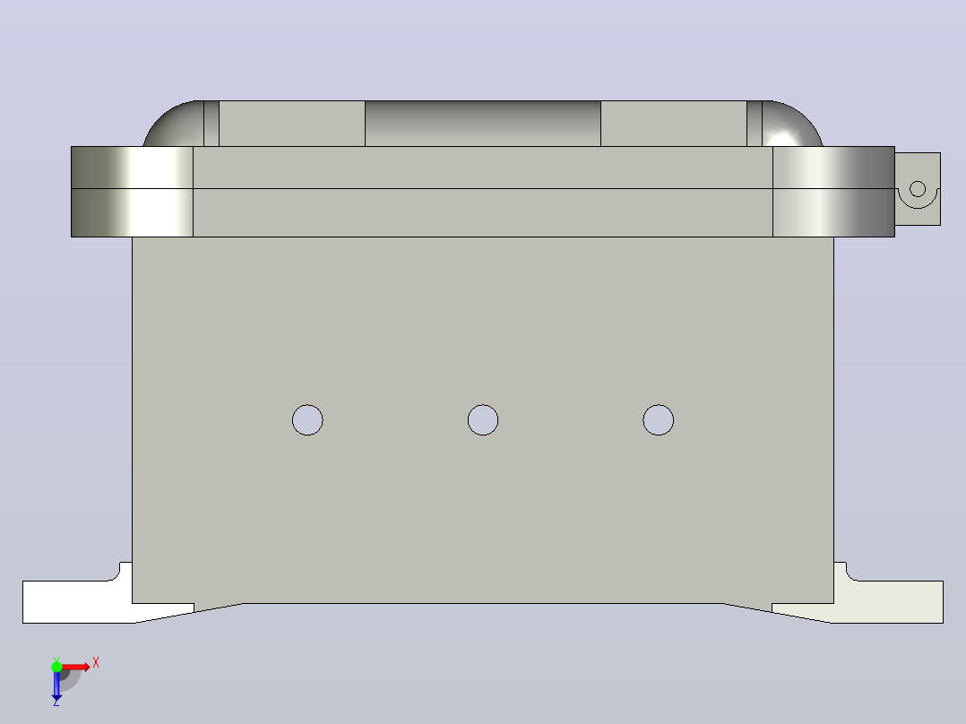 防爆外壳-10x10x6内部尺寸-C1D1-1212丝锥-表面安装俯视图