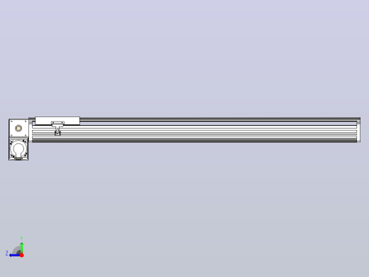 皮带直线轴半封闭可选导轨TPA-HNB-202D-140-L1150-LP-Y-P75-N3右视缩略图