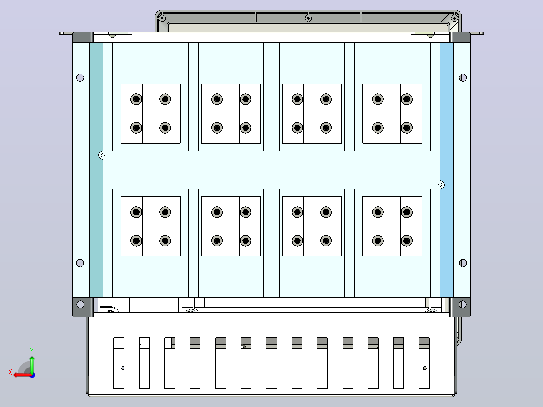 NA8-2500 2000A-2500A 4P 抽屉式-垂直接线+门框202409后视图