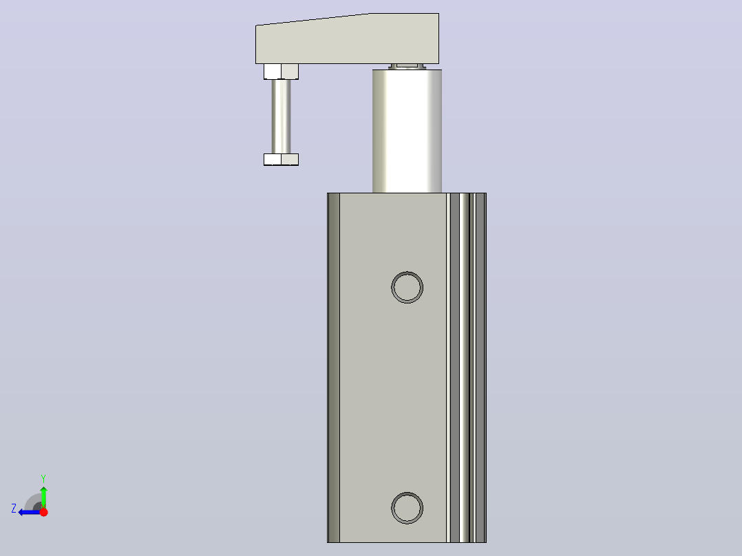 AMK2-SD-L-1290输送机气动夹具右视图