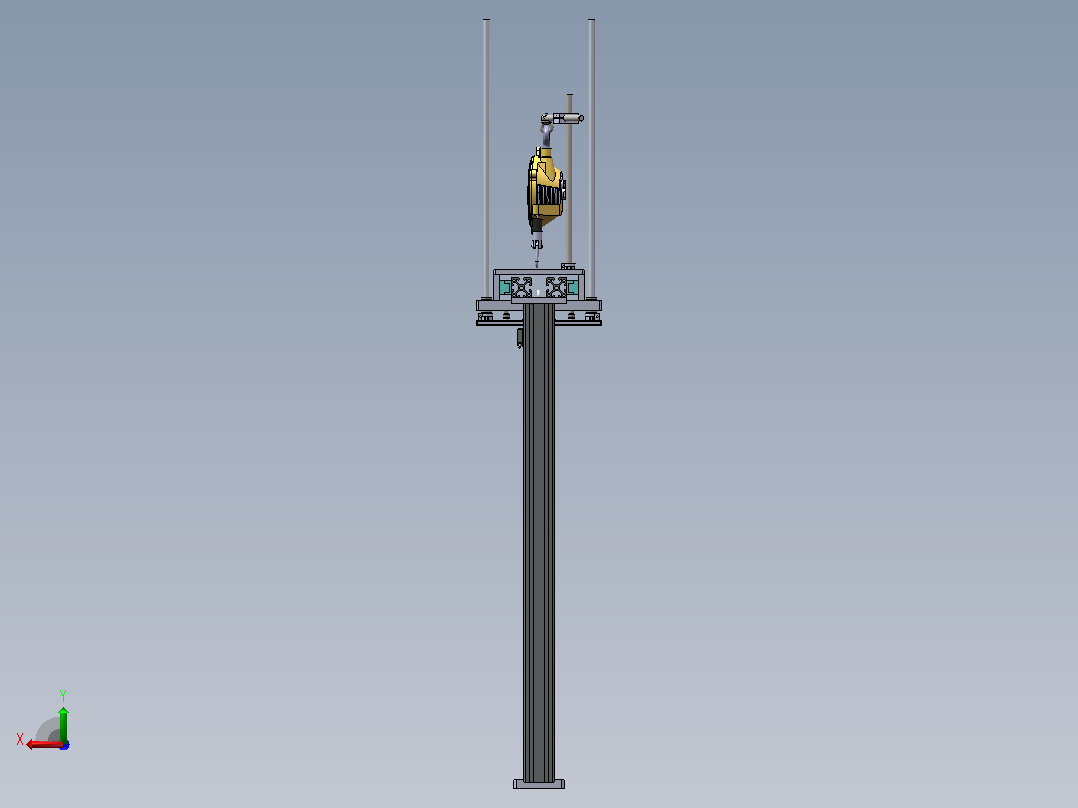 末端铝型材夹具SW23后视图