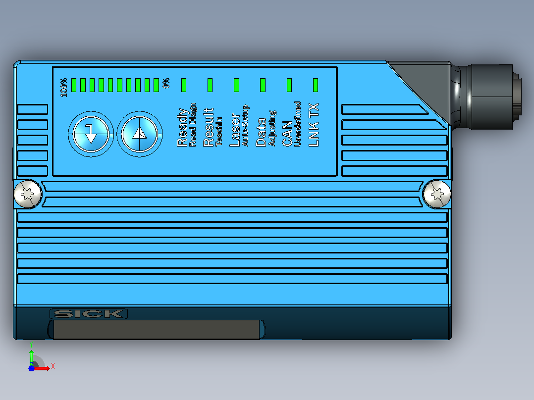 CLV640条码扫描器前视图