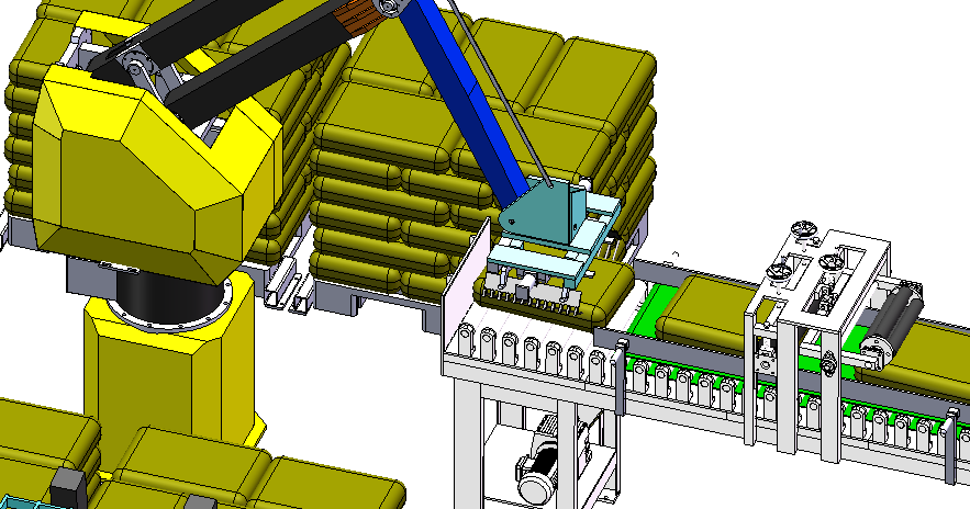 灌装码垛生产线 step格式