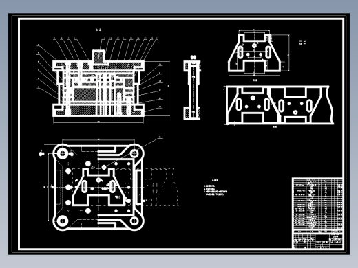 汽车备轮架加固板，落料冲孔复合模设计
