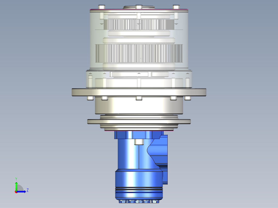 液压绞车机构左视图