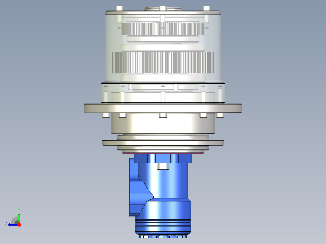 液压绞车机构右视图
