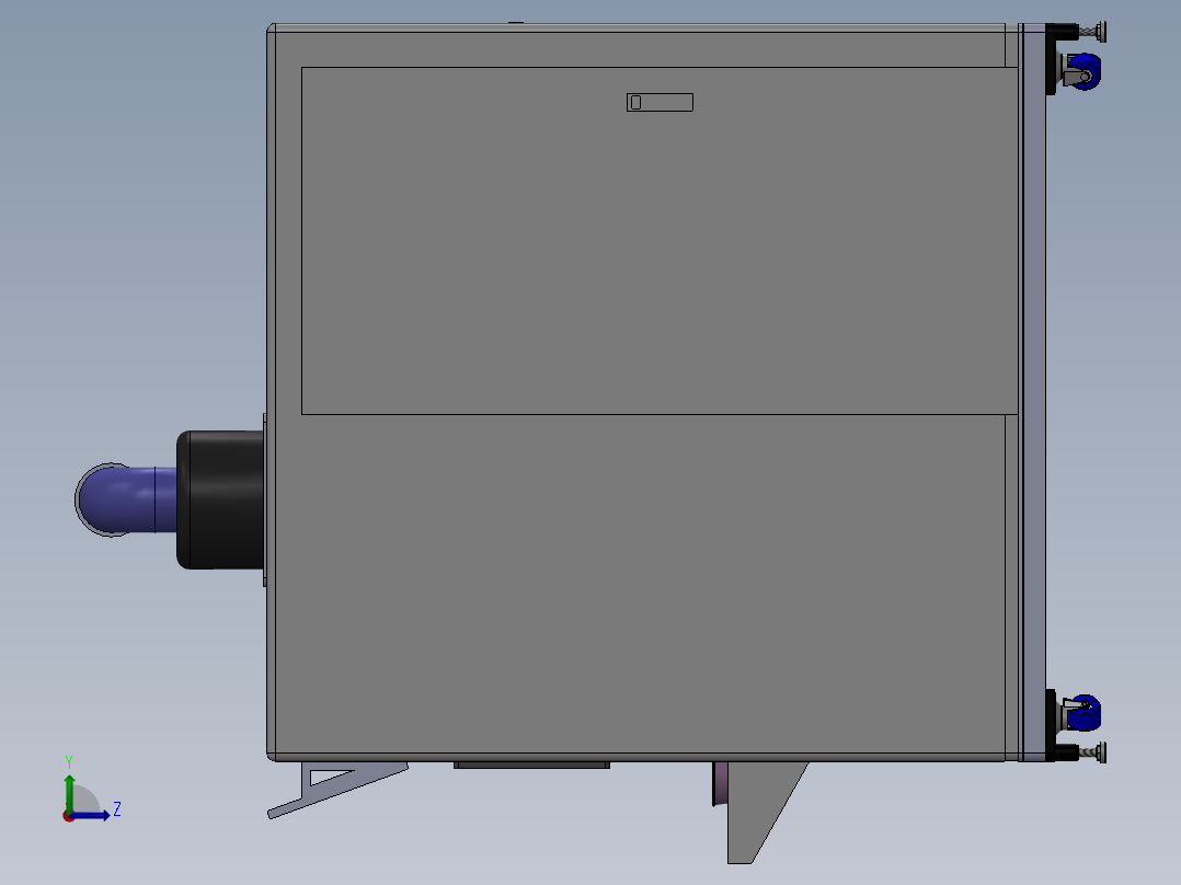 智能全自动煮面售卖机sw16可编辑左视图