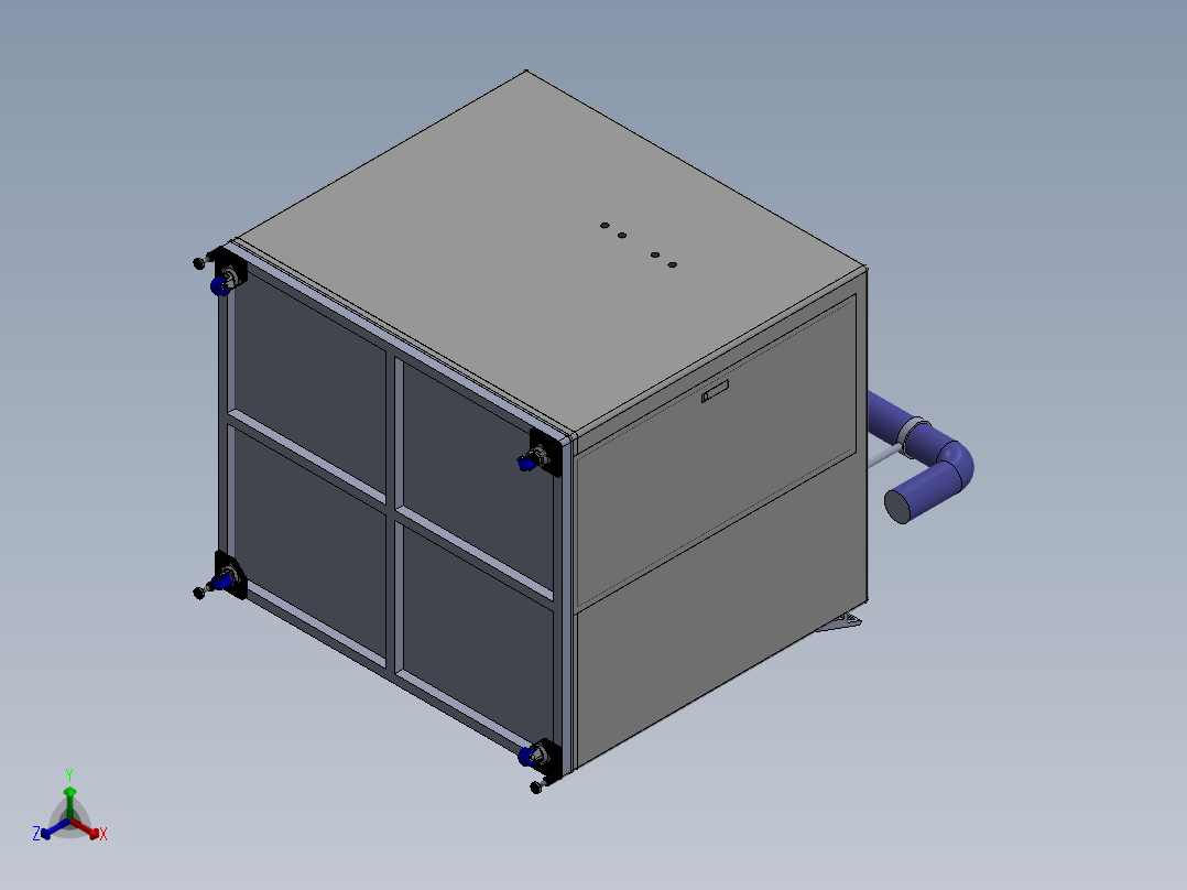 智能全自动煮面售卖机sw16可编辑正等轴测图