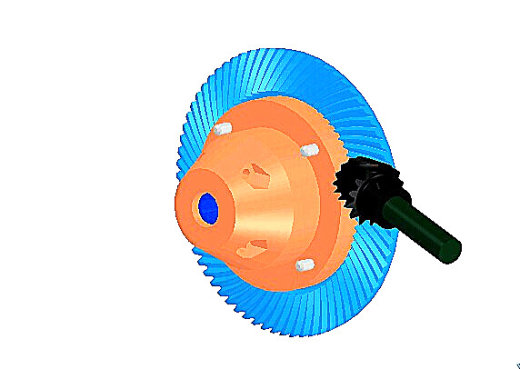 差速器（含零件图和装配图）3D模型缩略图