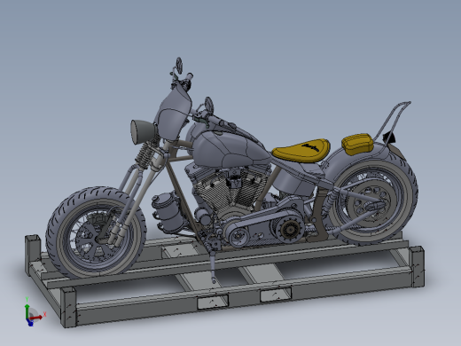 摩托车容器3D模型