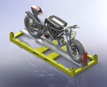 摩托车容器3D模型