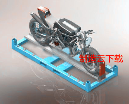 摩托车容器3D模型