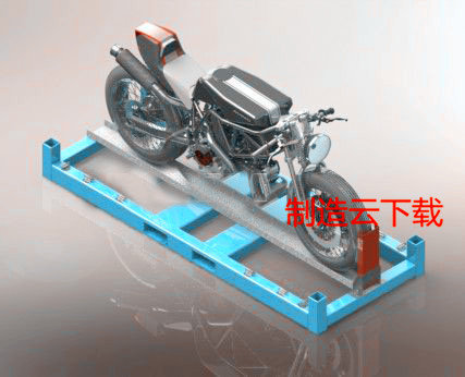 摩托车容器3D模型缩略图