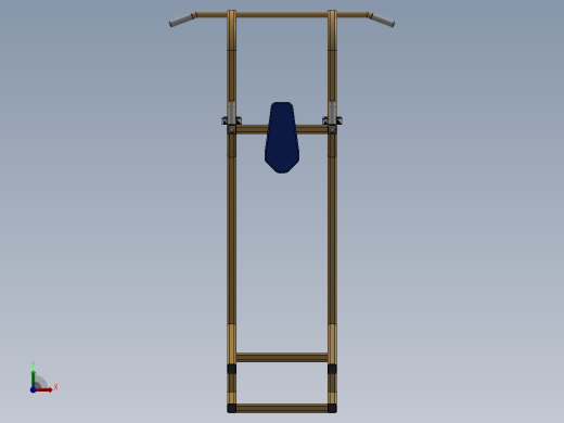 单双杠引体向上器单杠家用室内多功能健身器材SW2015含特征焊件前视缩略图