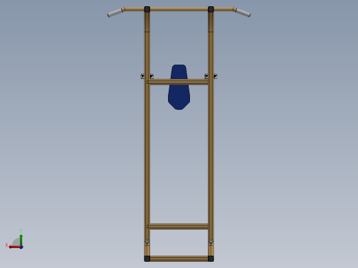 单双杠引体向上器单杠家用室内多功能健身器材SW2015含特征焊件后视缩略图