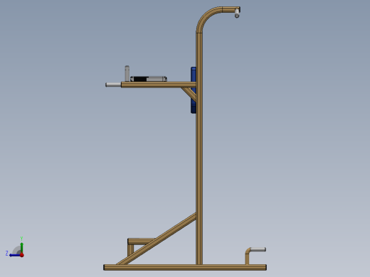单双杠引体向上器单杠家用室内多功能健身器材SW2015含特征焊件右视缩略图