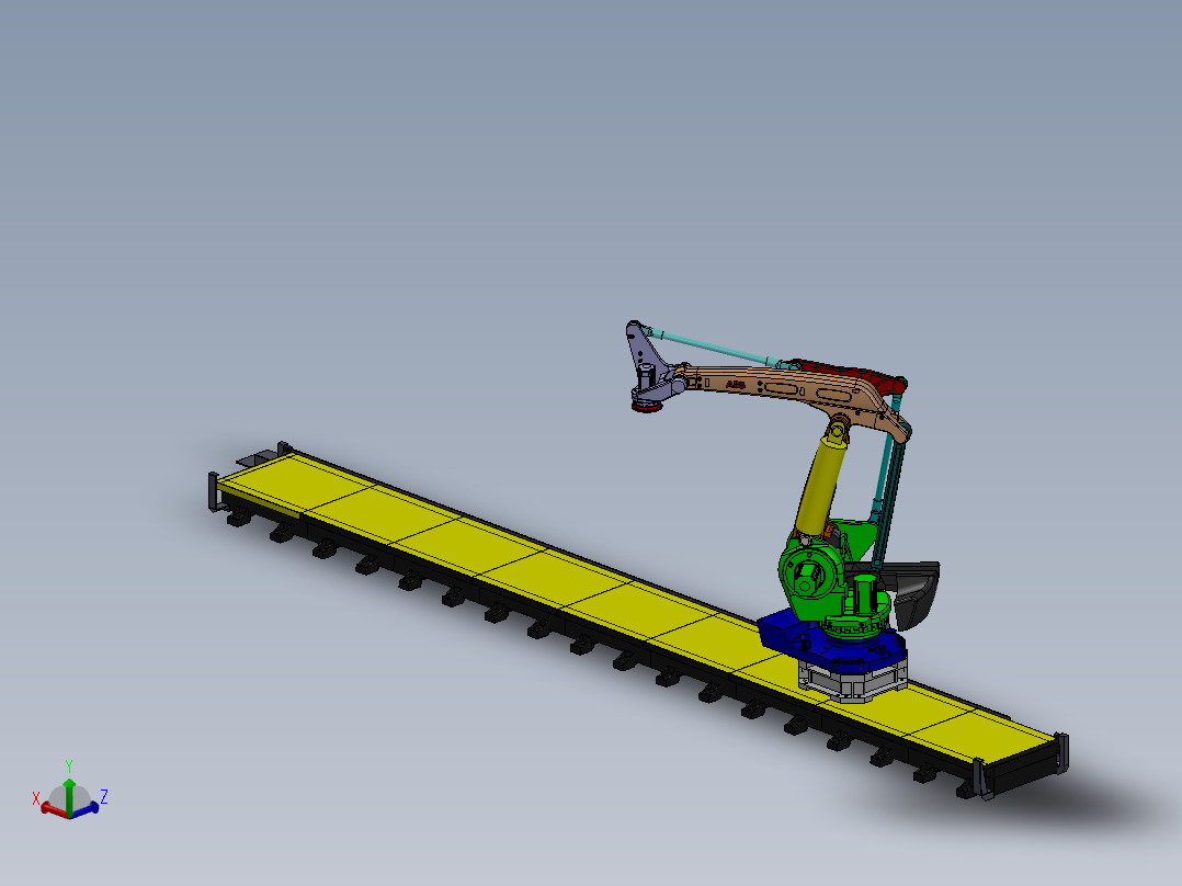 机器人移动轨道3D图纸 k631