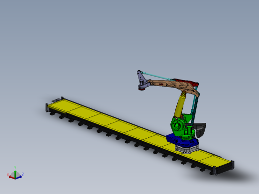 机器人移动轨道3D图纸 k631