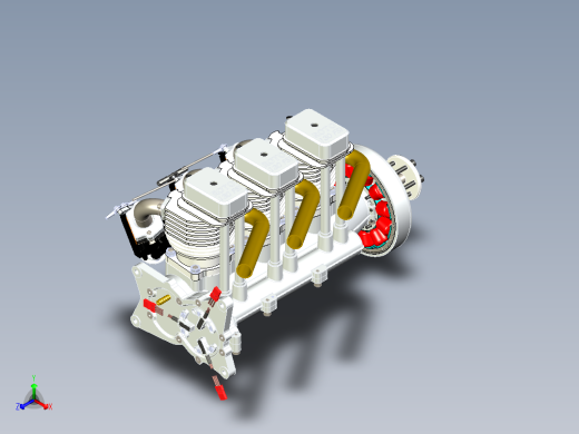 单缸四冲程风冷汽油内燃机