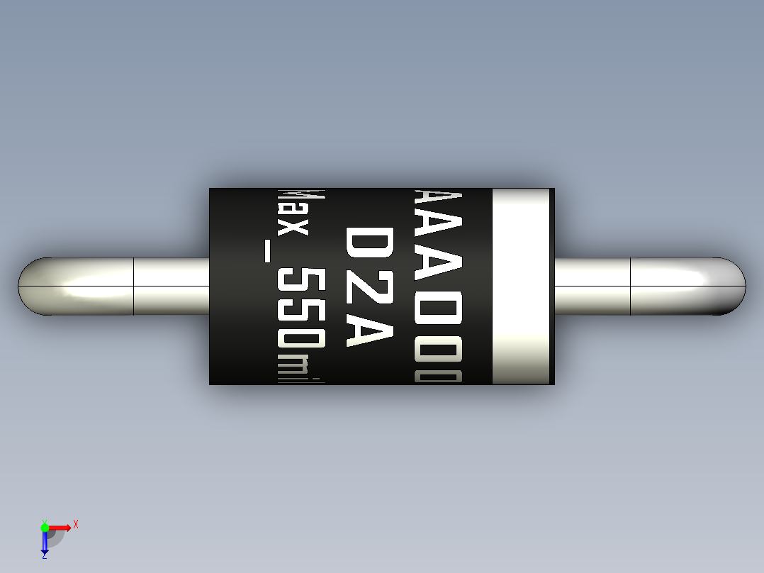 轴向二极管-D2A_Max_550mil_rev1.0.rar俯视图