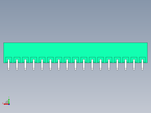 DEGSON 15EDG 系列 3.81mm 插拔式接线端子-15EDGVC-3.81-17P-14-00AH后视缩略图