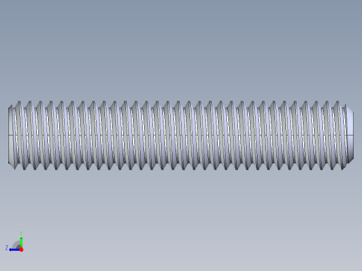 UNC 平头紧定螺钉-UNC SET SCREW 0.500 x2.500.STEP右视缩略图