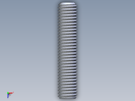 UNC 平头紧定螺钉-UNC SET SCREW 0.500 x2.500.STEP俯视缩略图