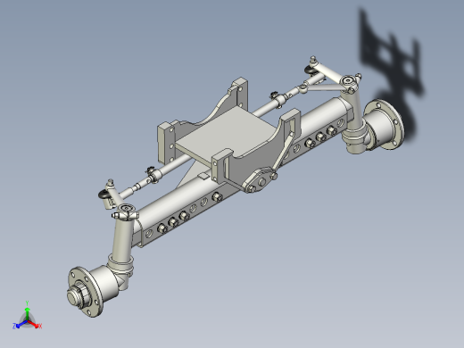 拖拉机两驱转向桥三维==619724==80